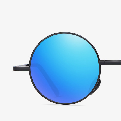 Eterlens | クラシックメタルラウンドフレーム | 折りたたみ  偏光調光 | メンズドライブメガネ-Eterlens