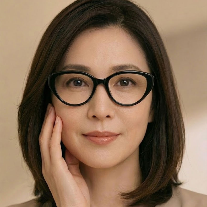 【リフトアップ効果・一番人気】Eterlens レディース キャットアイ リーディンググラス｜小顔見え｜エレガント｜ブルーライトカット - 商品画像 4/23 (CatEye Photo)