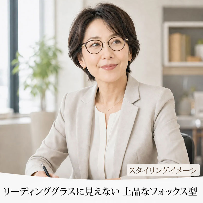 【頬骨カバー・美肌映え】Eterlens | アイスアメリカーノ・純チタン | 11g超軽量 | 顔まわりをすっきり見せる印象 | 知性と女性らしさを両立
