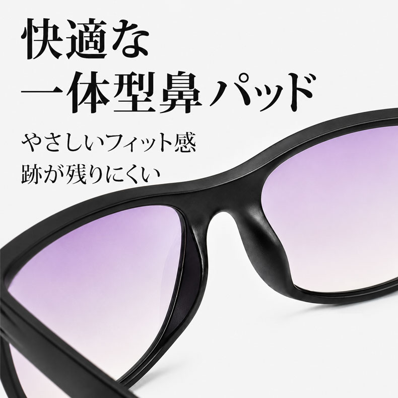 Eterlens GRAVITY 遠近両用ブルーライトカットビッグフレーム老眼鏡