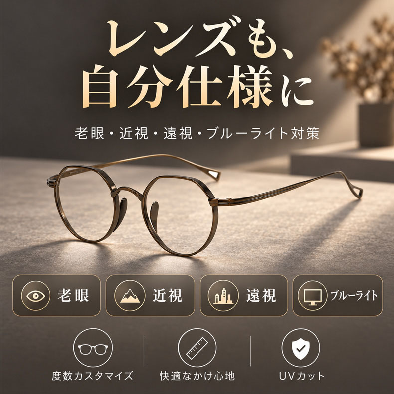 CROWN｜10g クラウンパント型フレームスプラウトパットメガネ｜匠の技が光る一本 | 読書も仕事も、自然な印象で