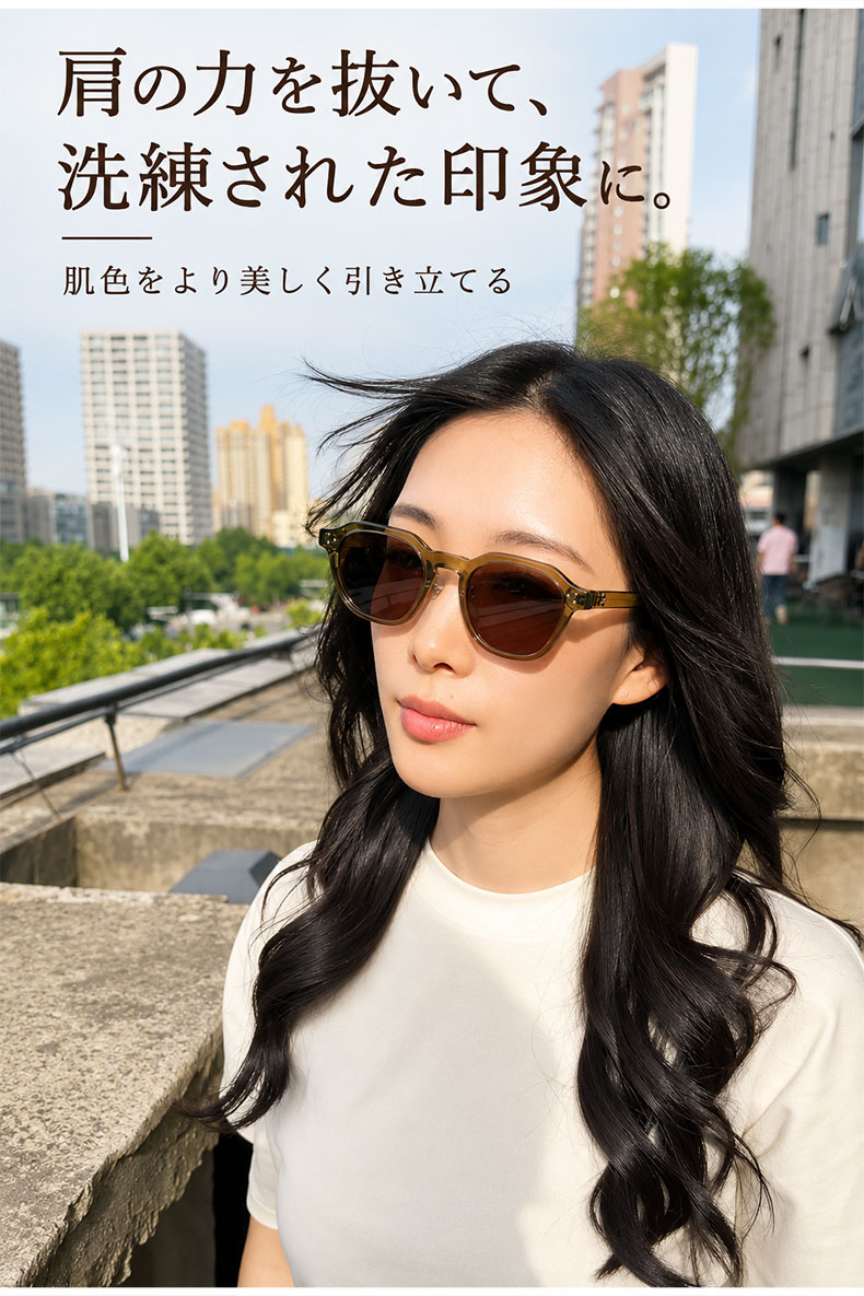 CROWN│トレンドTR90クラウンパント型│偏光UV400│トレンド偏光サングラス | Crown Polar 商品説明画像 2