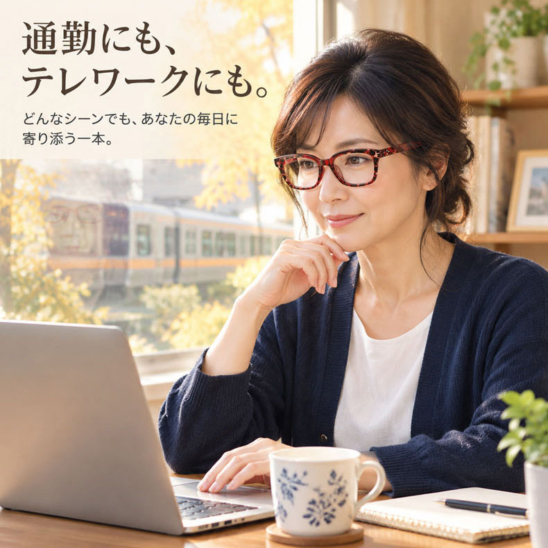 Eterlens｜レオパード柄×ブルーライトカット ウェリントン型老眼鏡│ビッグフレームで小顔効果抜群｜スマホ・パソコン・タブレット使用時に｜度数0.00～+4.00・ユニセックス リーディンググラス