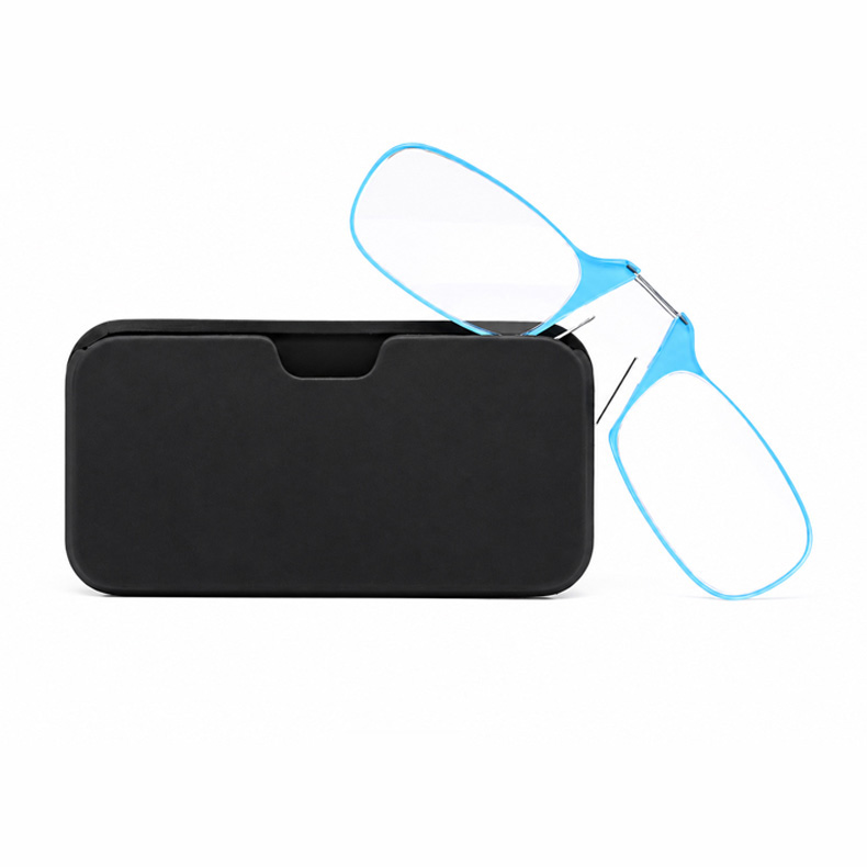 【超軽量4.3g・UVカット】Eterlens ノーズクリップ式老眼鏡｜滑りにくく安定したノーズパッド｜スマホ背面に貼り付けて持ち運べる