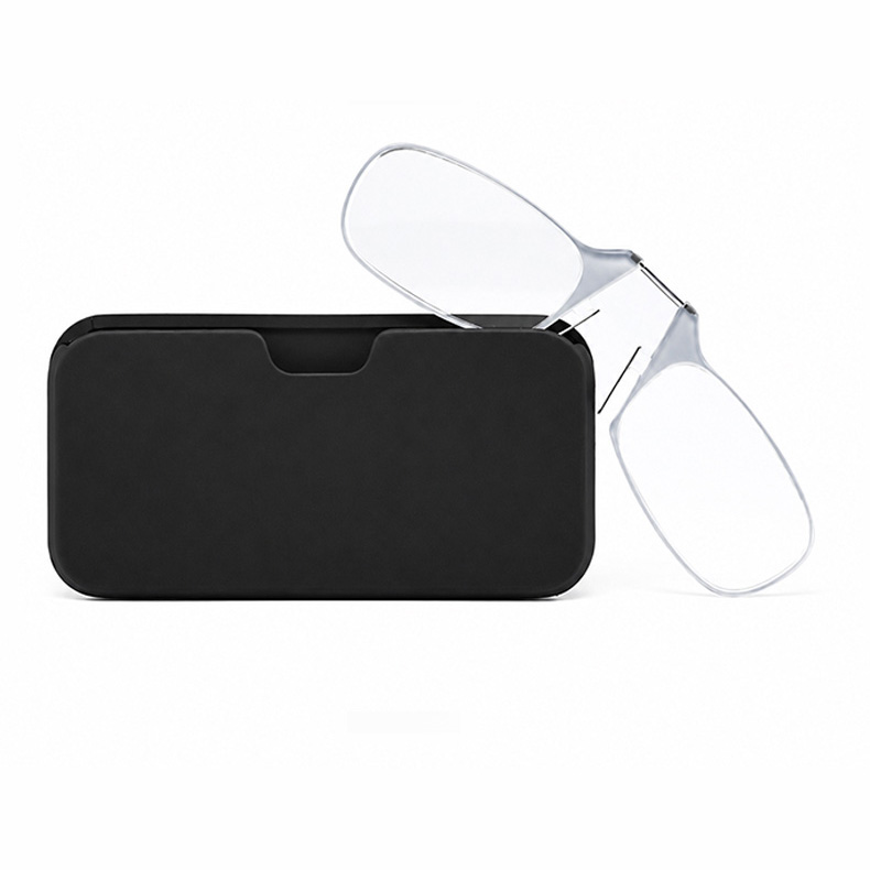 【超軽量4.3g・UVカット】Eterlens ノーズクリップ式老眼鏡｜滑りにくく安定したノーズパッド｜スマホ背面に貼り付けて持ち運べる