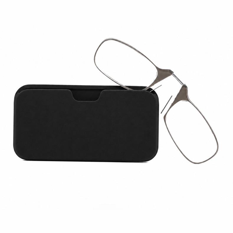 【超軽量4.3g・UVカット】Eterlens ノーズクリップ式老眼鏡｜滑りにくく安定したノーズパッド｜スマホ背面に貼り付けて持ち運べる