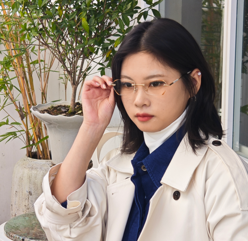 Eterlens 『Diadème』- ディアデム | 縁無しブルーライトブルーライトメガネ - 商品画像 3/11 (Rimless RxReady)