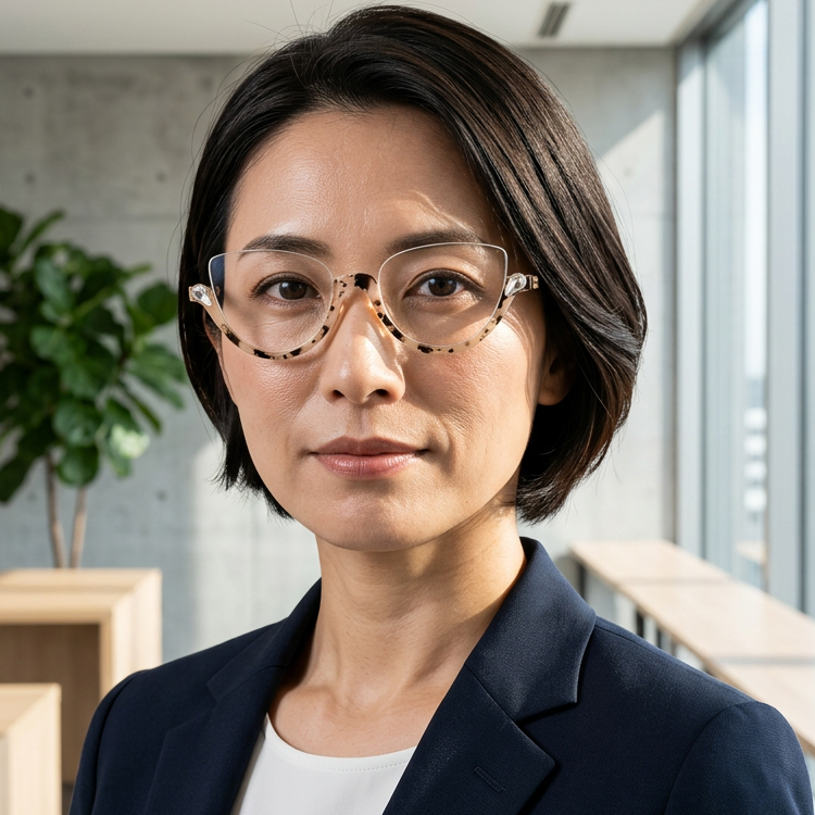 Eterlens│デザイン性が高いハーフリムメガネ