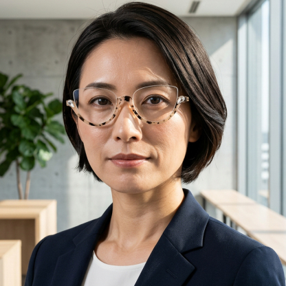 Eterlens│デザイン性が高いハーフリムメガネ