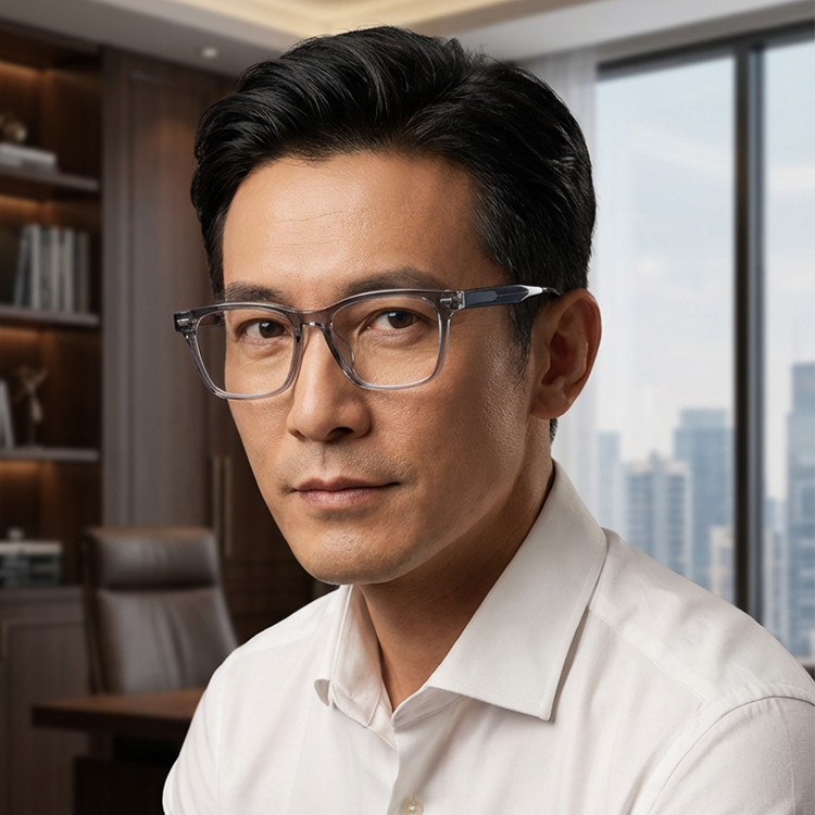 Eterlens│クラシックなスクエアフレームメガネ