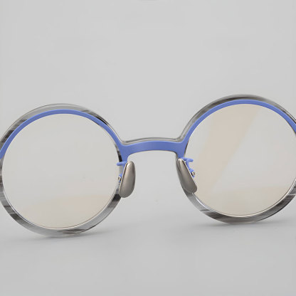 Eterlens | レトロ風ラウンド型アセテートメガネ | スタイリッシュ | オーダーメイド