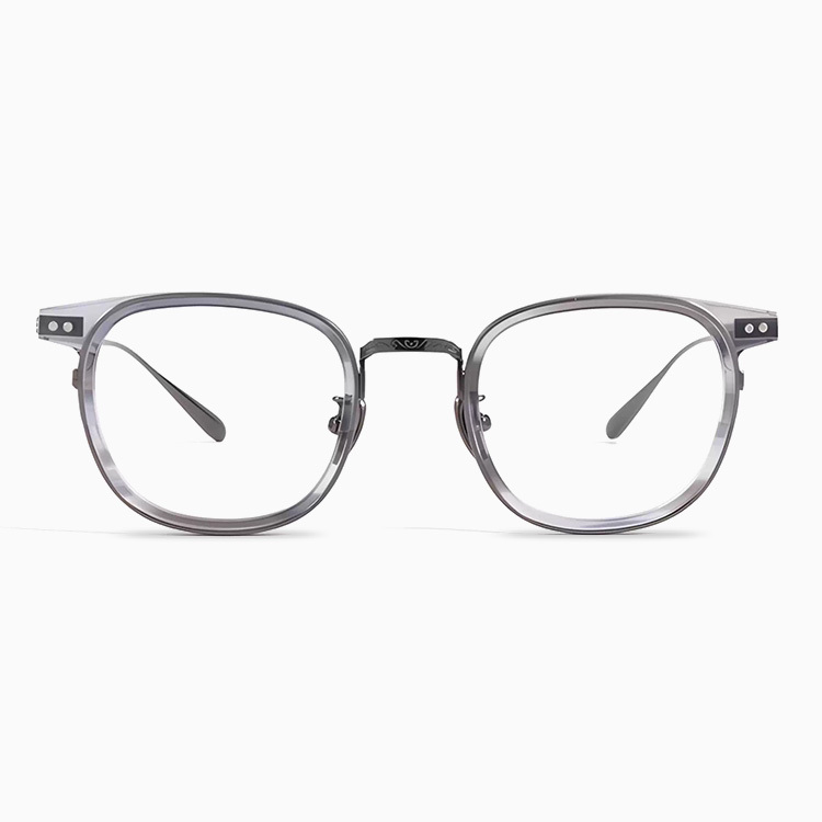 Eterlens｜高級感あふれる彫刻模様チタンメガネ｜度付き対応｜匠の技が光る一本