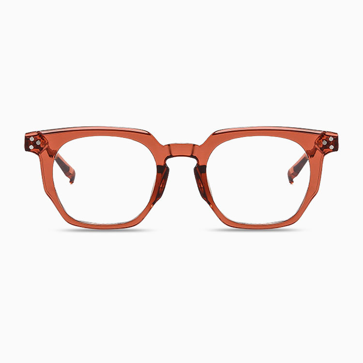 Eterlens  |  リベット付き多角形フレームの樹脂老眼鏡  |  ブルーライトカット  |  レトロスタイル