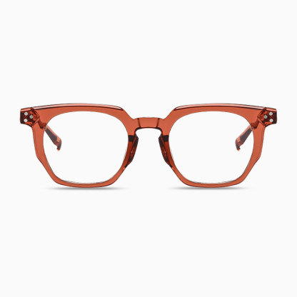 Eterlens  |  リベット付き多角形フレームの樹脂老眼鏡  |  ブルーライトカット  |  レトロスタイル