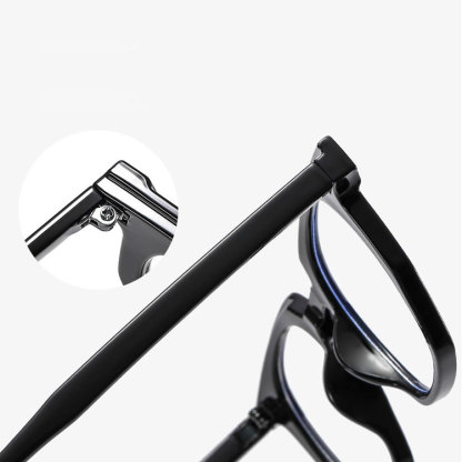 Eterlens  |  リベット付き多角形フレームの樹脂老眼鏡  |  ブルーライトカット  |  レトロスタイル