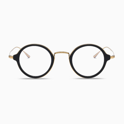 Eterlens | チタン製レトロな太リムスプラウトパットメガネ | 匠の技が光る一本