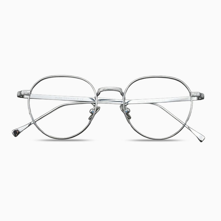 Eterlens｜華奢な彫刻模様付き超軽量チタンメガネ｜クラシックアート｜オーダーメイド