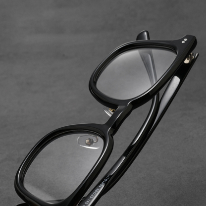 Eterlens｜ウェリントン型小さめフレームメガネ｜クラシックな太セル