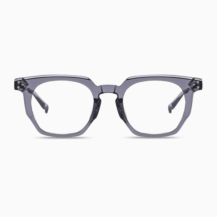 Eterlens | リベット付き多角形フレームの樹脂老眼鏡 | ブルーライトカット | レトロスタイル