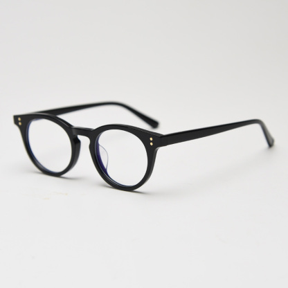 Eterlens｜デザイナーコレクションのボストン型フレーム｜度付き対応｜キーホールブリッジメガネ-Eterlens