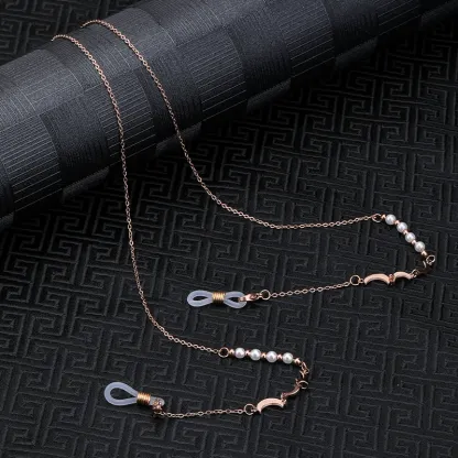 Eterlens おしゃれな純チタン製軽量眼鏡チェーン-Eterlens