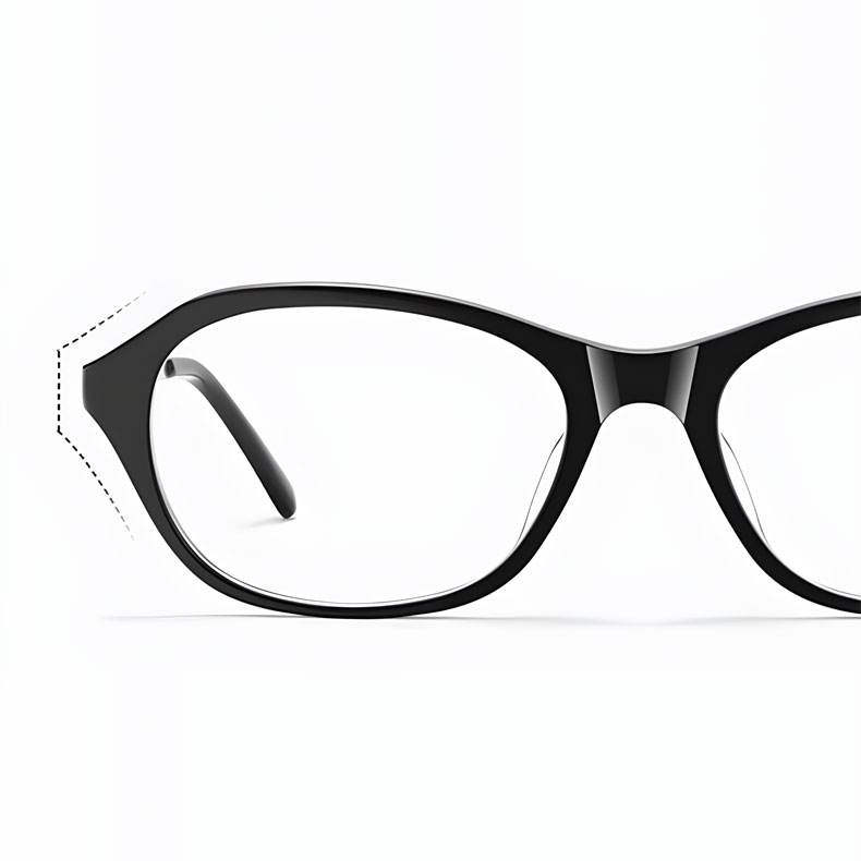【色彩が華やぎ・まるで宝石のように】Eterlens | 輝く「ダイヤモンドカット」キャットアイ | リフトアップ効果 | 軽量 おしゃれ 老眼鏡 度付き - 商品画像 5/10 (CatEye Progressive)