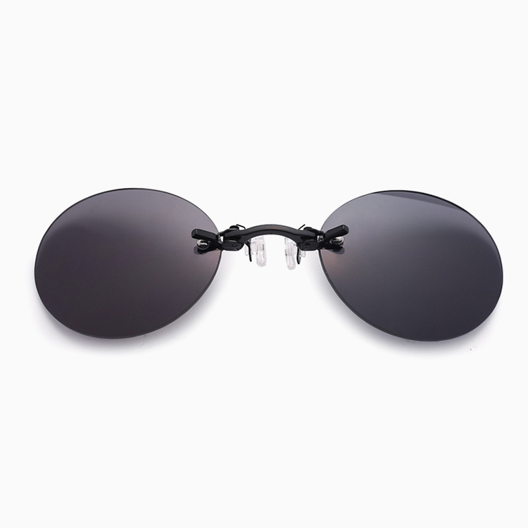 【10g超軽量・テンプルなし】Eterlens | 鼻掛け式・リムレスサングラス【Neo-Clip】| 耳が痛くない |レトロで個性的 | ノーズクリップ・丸メガネ | 上品さ漂う