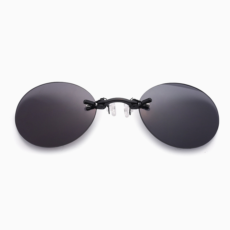 【10g超軽量・テンプルなし】Eterlens | 鼻掛け式・リムレスサングラス【Neo-Clip】| 耳が痛くない |レトロで個性的 | ノーズクリップ・丸メガネ | 上品さ漂う