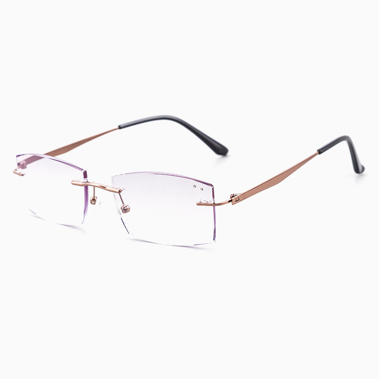 【知的でシャープ・小顔効果】Eterlens 老眼鏡 おしゃれ スクエア | 超軽量 15g メタルフレーム | ブルーライトカット・ビジネス・男女兼用