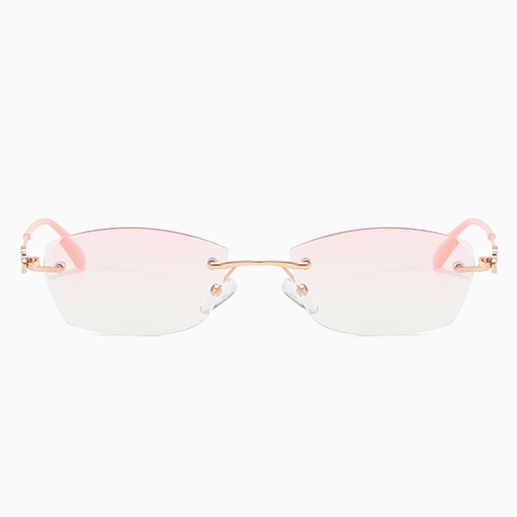 Eterlens｜バタフライモチーフ付きリムレス老眼鏡｜ブルーライトカット｜落ち着きのある大人スタイル