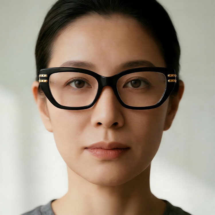 Eterlens│不規則な幾何学デザインメガネ