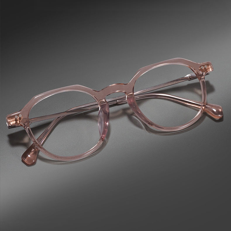Eterlens｜アセテートチタン製小顔見えレトロ感あふれるメガネ｜素顔に映える万能デザイン