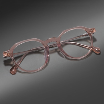 Eterlens｜アセテートチタン製小顔見えレトロ感あふれるメガネ｜素顔に映える万能デザイン