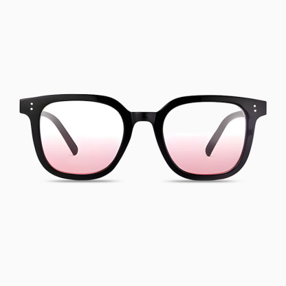 Eterlens｜新作グラデーションチークレンズメガネ｜TR90ブルーライトカット｜小顔見え効果