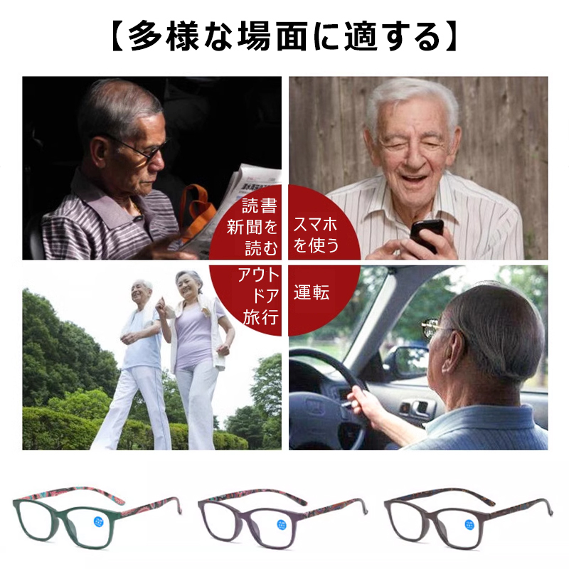 Eterlens ブルーライトカット遠近両用老眼鏡-Eterlens