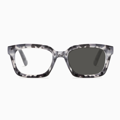 【掛け替え不要・瞬間サングラス】ETERLENS | 屋内外対応「魔法の調光レンズ」 | 水墨画風ウェリントン | 老眼鏡 度付き - 商品画像 1/13 (Wellington Progressive)