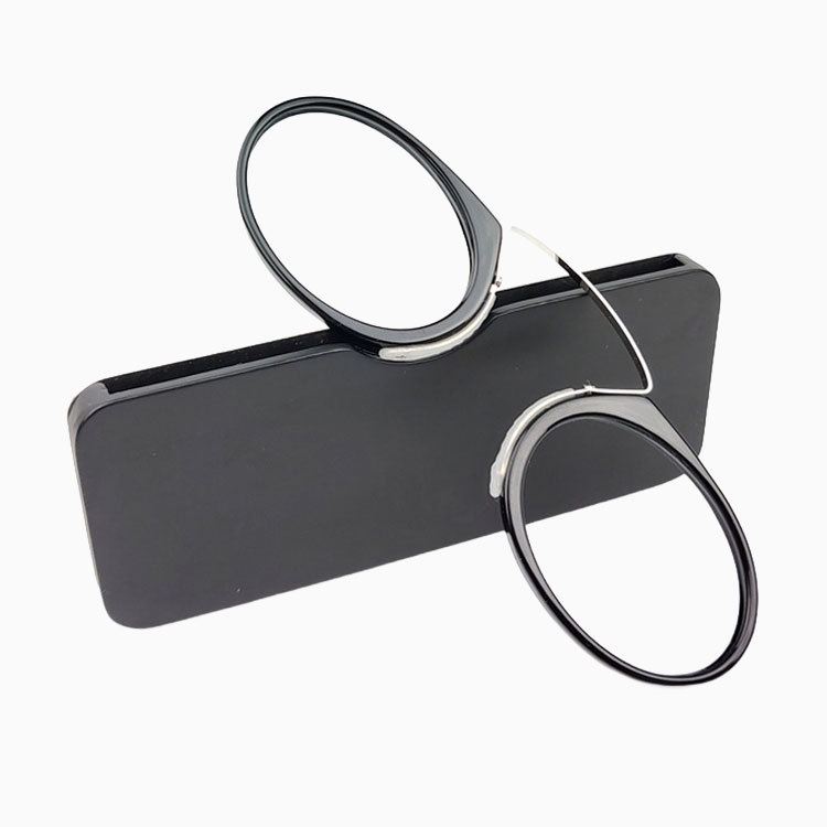 【財布サイズ・耳を圧迫しない】Eterlens | TR90製ノーズクリップ【Pocket-Air】| テンプルレス| 極薄型デザイン | 携帯性No.1、鼻に挟むだけ | 老眼鏡・リーディンググラス | 読書をどこでもスマートに