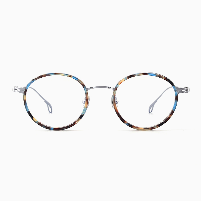 Eterlens｜レトロなラウンド型チタン製超軽量9.5gメガネ｜華奢で上品｜オーダーメイド