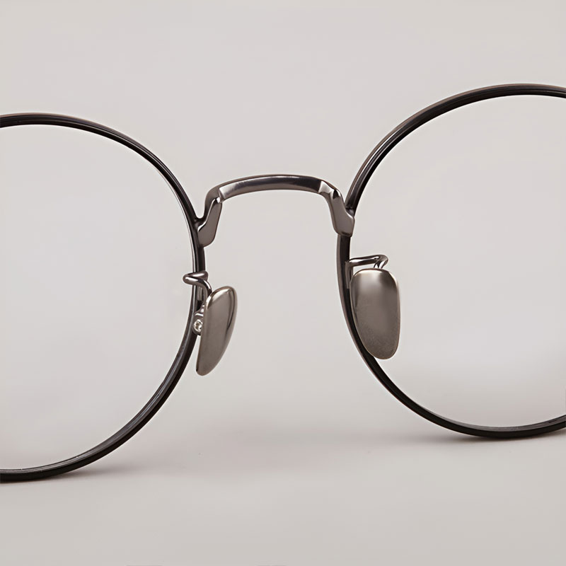 【時の円環・レトロモダン】Eterlens おしゃれ 丸メガネ | 日本製純チタン超軽量フレーム | 度付き対応・知的で上品な大人デザイン - 商品画像 7/11 (Round RxReady)