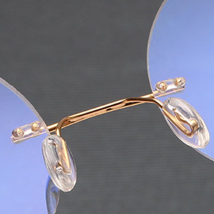 Eterlens 時の円環コレクション｜8.6g ツーポイントラウンド型リムレス老眼鏡｜ブルーライトカット｜エレガントでユニーク - 商品画像 5/7 (Rimless BlueGuard)