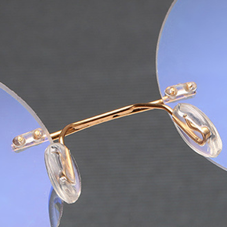 Eterlens｜ツーポイントラウンド型リムレス老眼鏡｜ブルーライトカット｜エレガントでユニーク