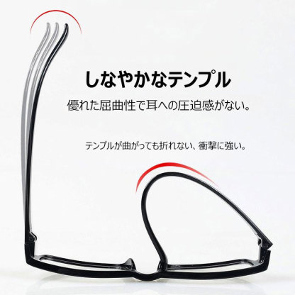 Eterlens 透明でシンプルな老眼鏡 | いつでも首に掛けられ、紛失しにくい/読書に最適-Eterlens