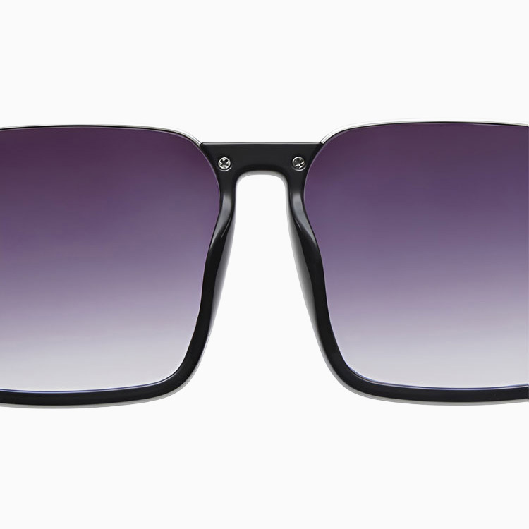 Eterlens｜ビッグフレームチークメガネ｜グラデーションカラーレンズ・UV380｜素顔でも血色感が良い