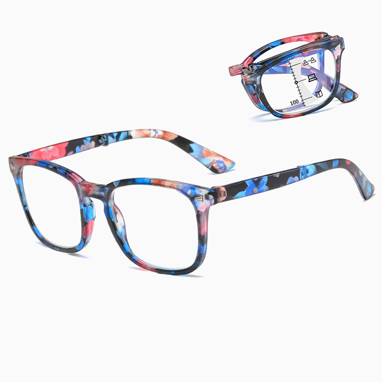 Eterlens｜クラシック大きめフレーム｜感光変色 折りたたみ多焦点｜遠近両用老眼鏡