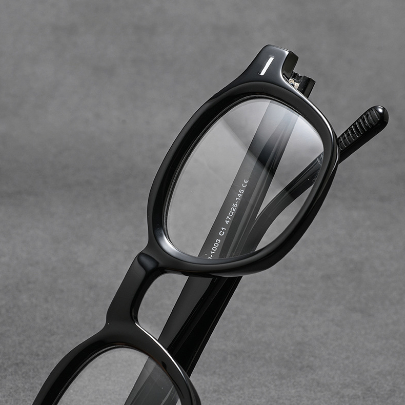 Eterlens | 極厚アセテート【Retro-Bold】| 艶めくべっこう柄ビッグフレーム | 輪郭を引き締める美顔効果 | メガネ・度付き・ブルーライト | 個性を宿す大人の贅沢 - 商品画像 3/10 (Round RxReady)