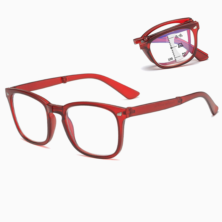 Eterlens｜クラシック大きめフレーム｜感光変色 折りたたみ多焦点｜遠近両用老眼鏡