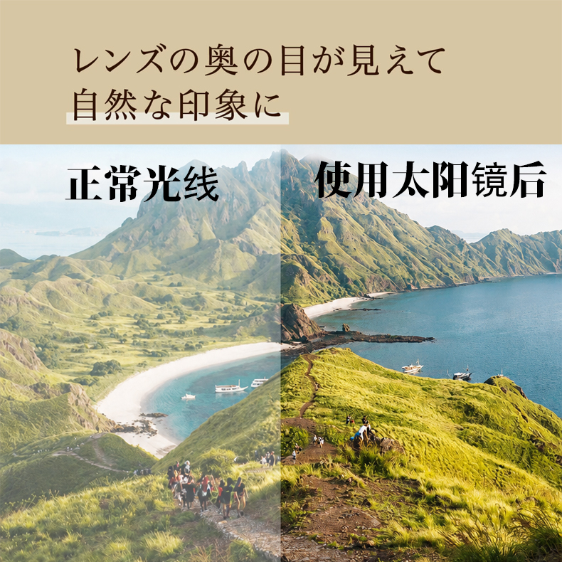 【UV対策・美肌見え】Eterlens 超軽量薄い色のサングラス 商品画像 10