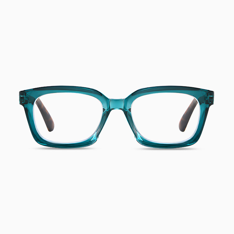 Eterlens｜レオパード柄×ブルーライトカット ウェリントン型老眼鏡│ビッグフレームで小顔効果抜群｜スマホ・パソコン・タブレット使用時に｜度数0.00～+4.00・ユニセックス リーディンググラス