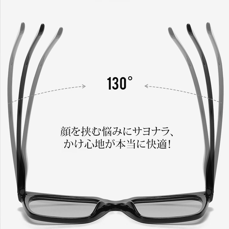 【小顔効果・顔幅に合わせてフィット】 Eterlens | クラシックなウェリントン型細リム老眼鏡 | ブルーライトカット | コーデしやすい - 商品画像 8/12 (Wellington BlueGuard)