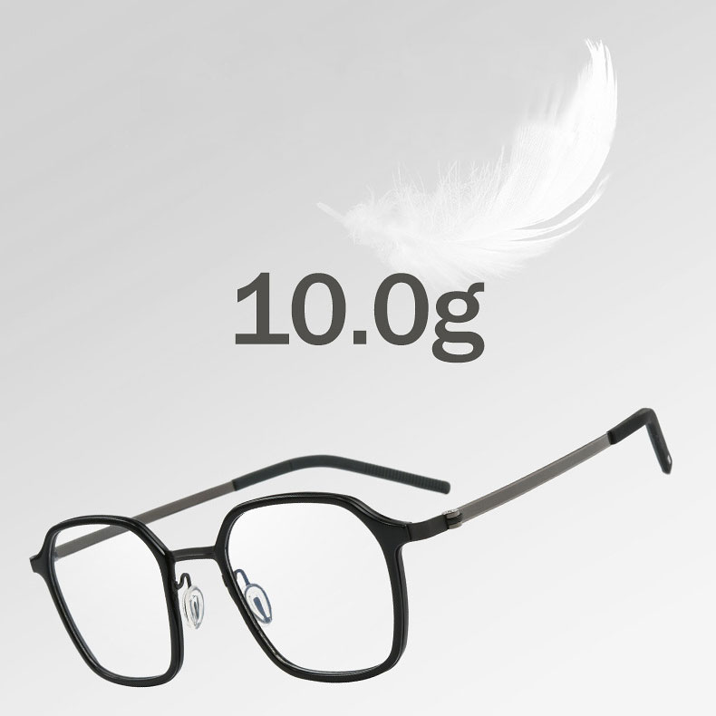 Eterlens | ビジネススタイルウェリントン型メガネ | レトロインダストリアル風